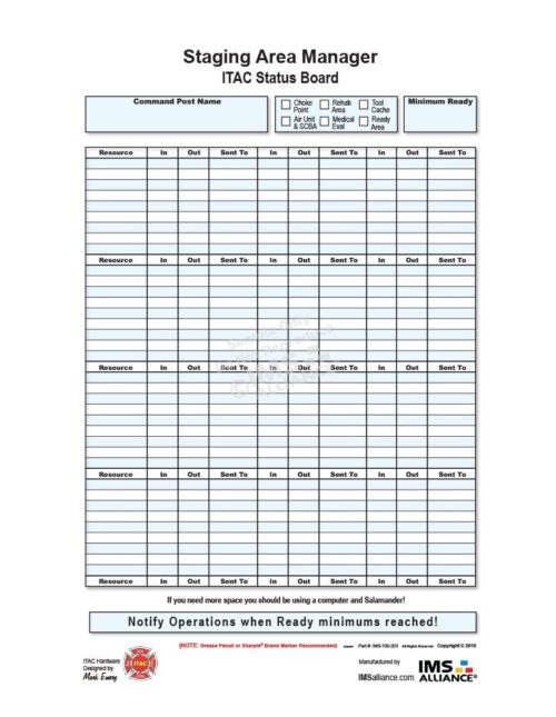 ITAC Staging Area Manager Front