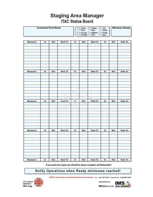 ITAC Staging Area Manager Front