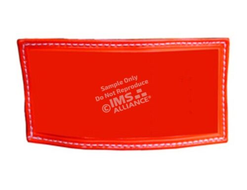 Reflective Helmet Shield Inserts Red