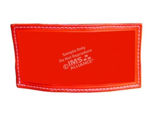 Reflective Helmet Shield Inserts Red