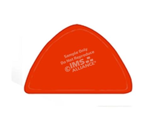 Blank Reflective Helmet Shields orange
