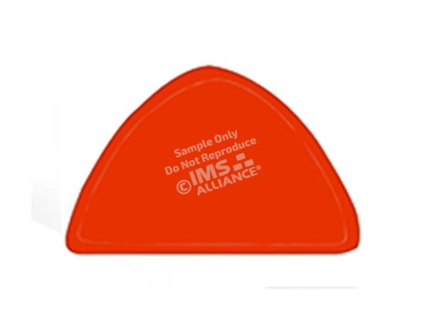 Blank Reflective Helmet Shields orange