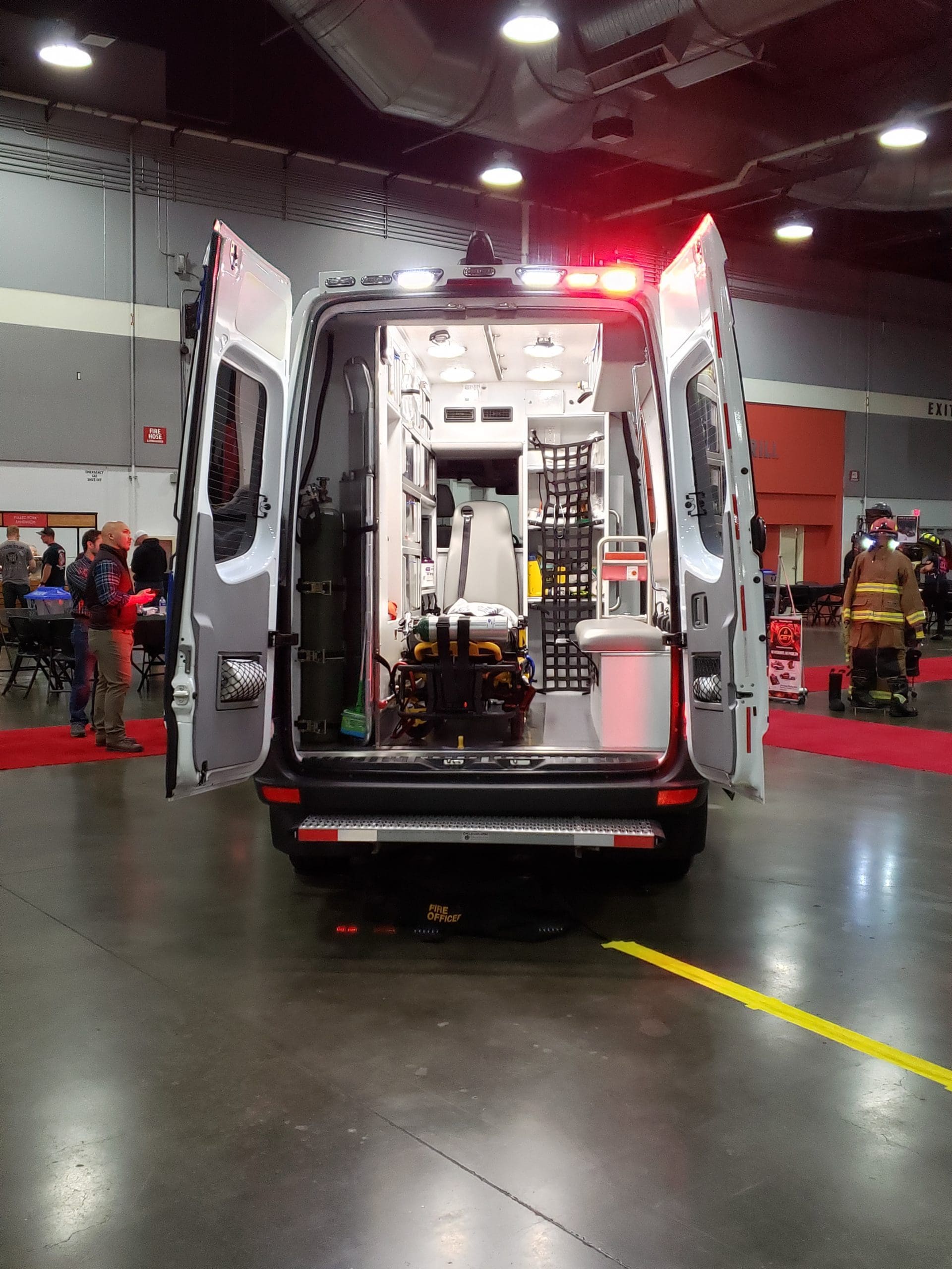 NW Fire Ambulance Back of the Ambulance Vehicle