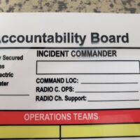 Accountability Board - w/Velcro - AS IS