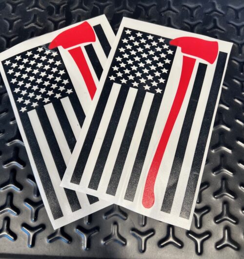 Ax Flag Window Decal Black Flag