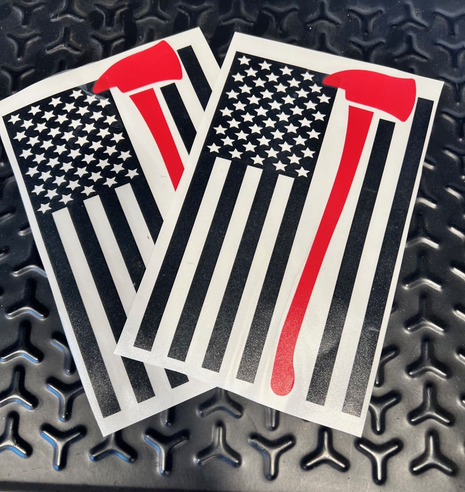 Ax Flag Window Decal Black Flag